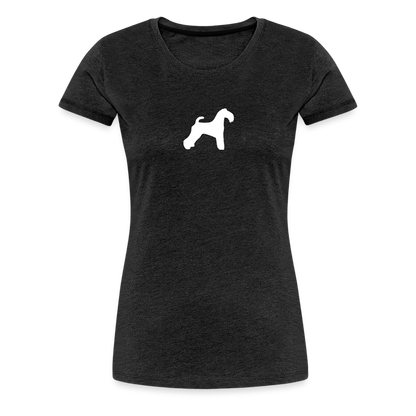 Kerry Blue Terrier-Silhouette | Women’s Premium T-Shirt - Anthrazit