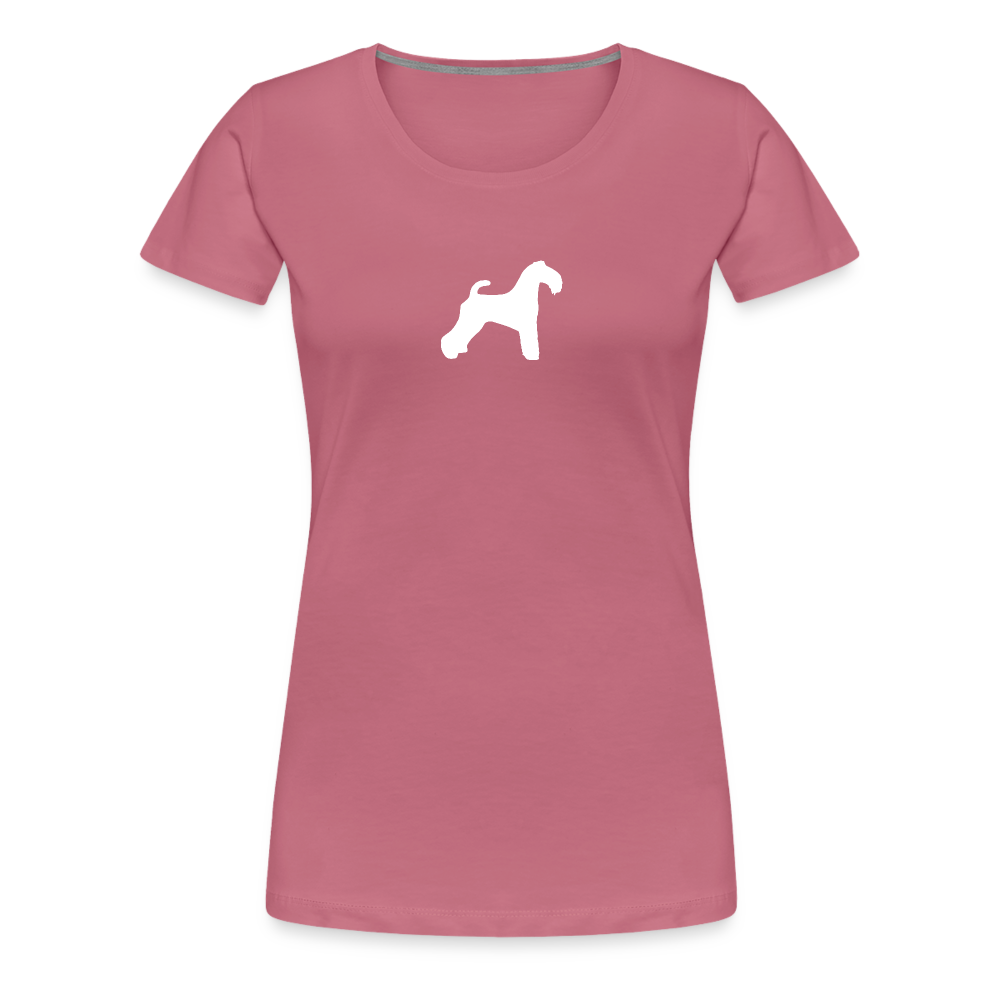Kerry Blue Terrier-Silhouette | Women’s Premium T-Shirt - Malve