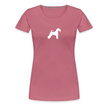 Kerry Blue Terrier-Silhouette | Women’s Premium T-Shirt - Malve