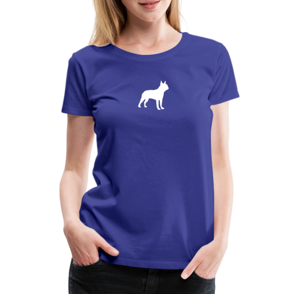 Boston Terrier-Silhouette | Women’s Premium T-Shirt - Königsblau