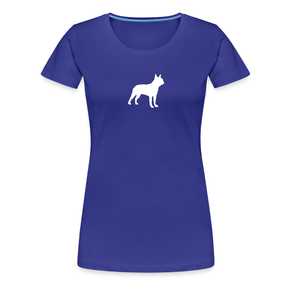 Boston Terrier-Silhouette | Women’s Premium T-Shirt - Königsblau