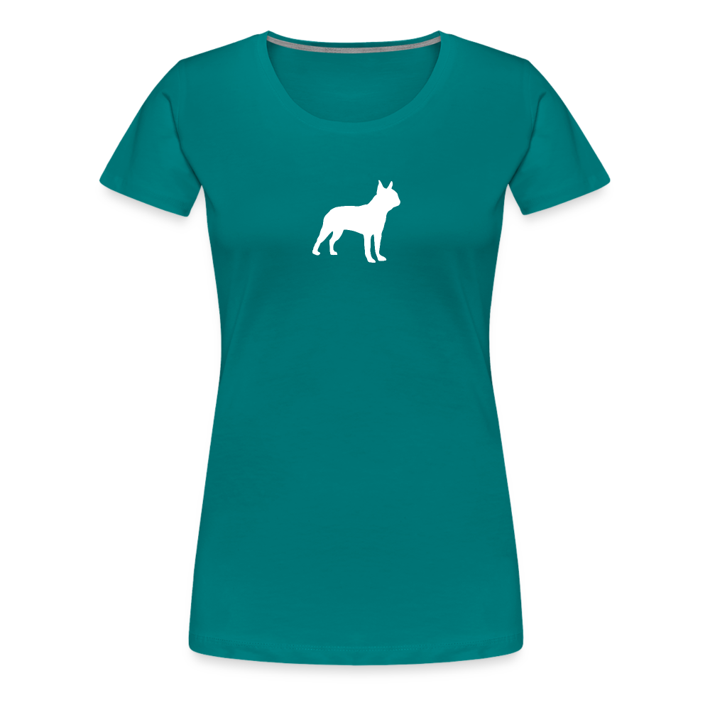 Boston Terrier-Silhouette | Women’s Premium T-Shirt - Divablau