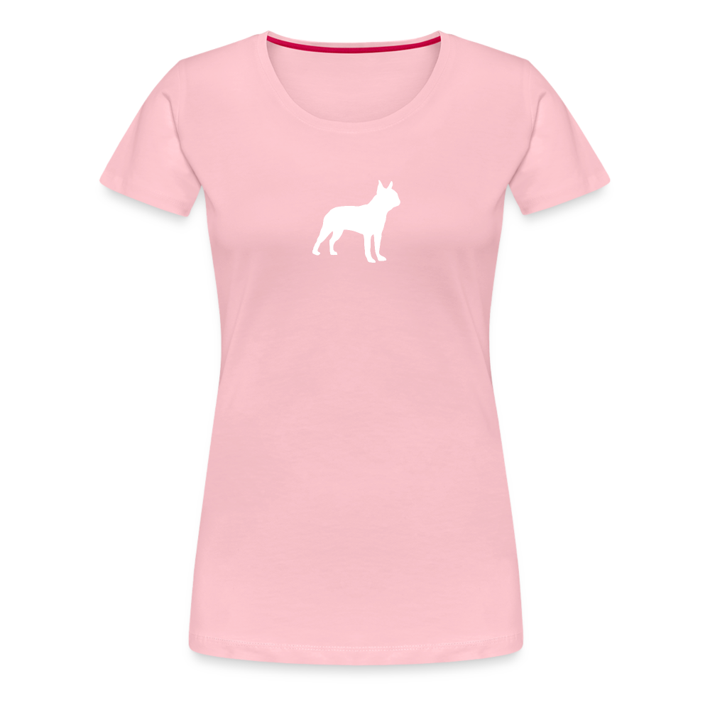 Boston Terrier-Silhouette | Women’s Premium T-Shirt - Hellrosa