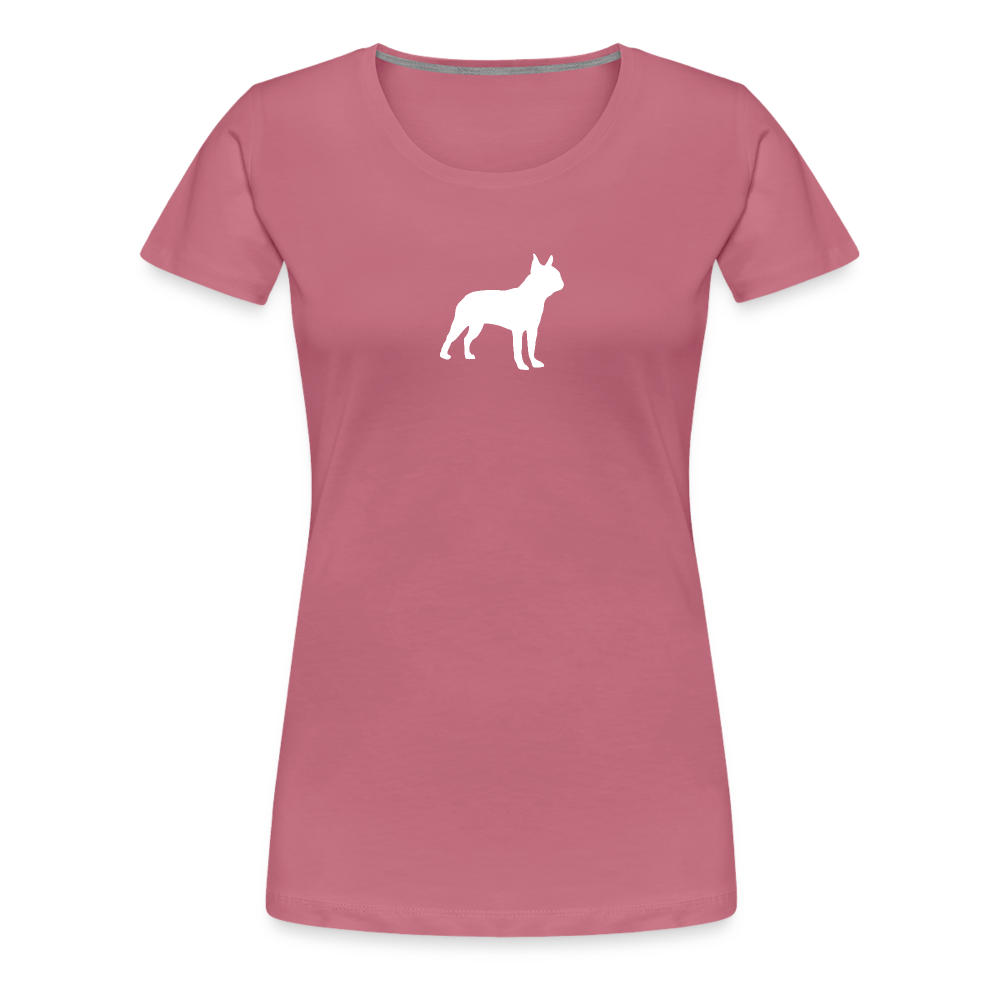 Boston Terrier-Silhouette | Women’s Premium T-Shirt - Malve