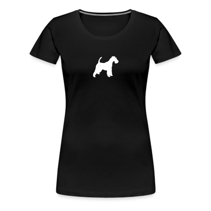 Foxterrier-Silhouette | Women’s Premium T-Shirt - Schwarz