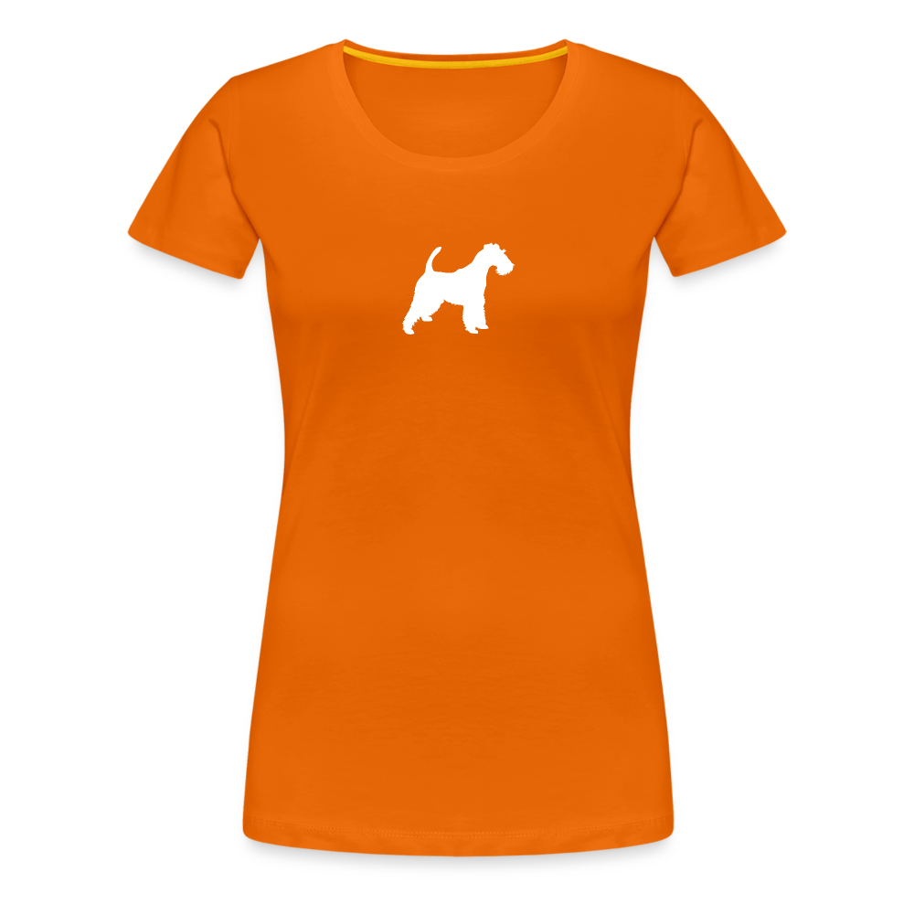 Foxterrier-Silhouette | Women’s Premium T-Shirt - Orange