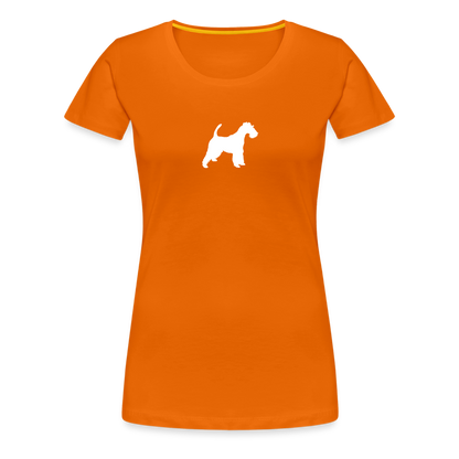Foxterrier-Silhouette | Women’s Premium T-Shirt - Orange
