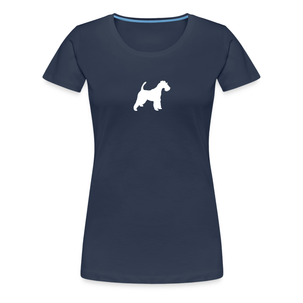 Foxterrier-Silhouette | Women’s Premium T-Shirt - Navy
