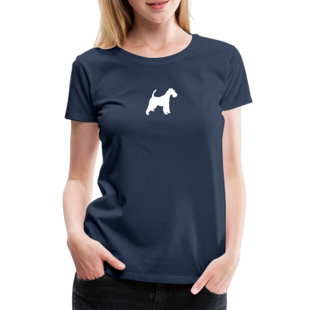 Foxterrier-Silhouette | Women’s Premium T-Shirt - Navy