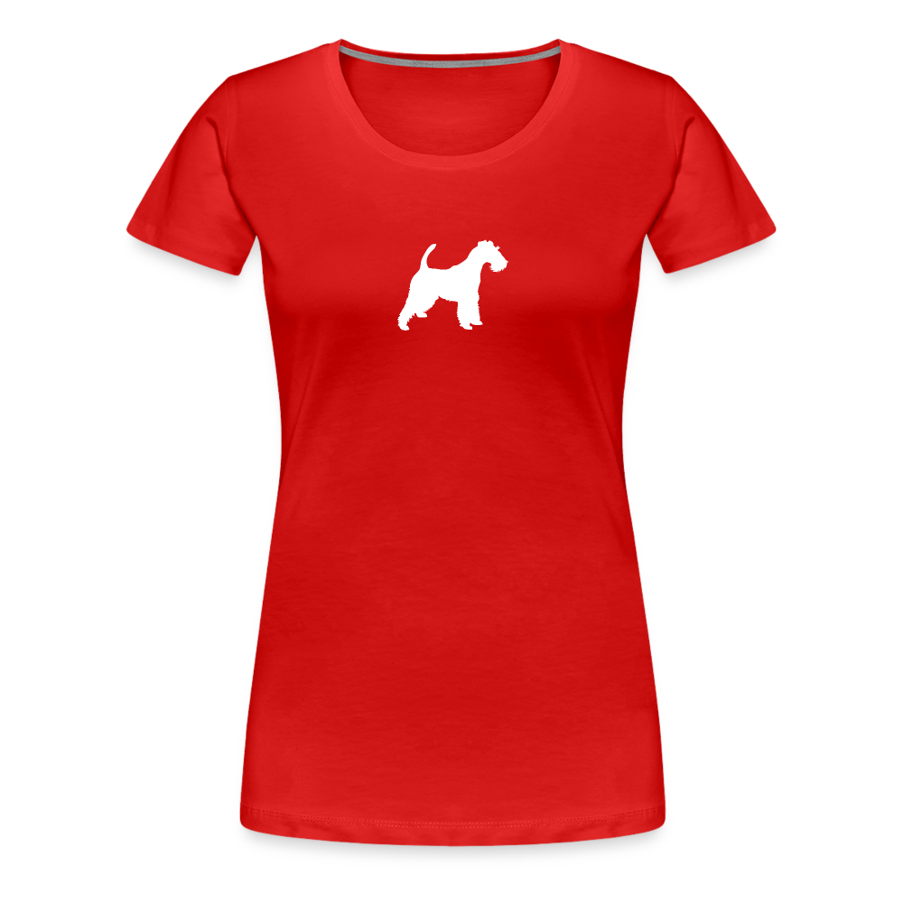 Foxterrier-Silhouette | Women’s Premium T-Shirt - Rot