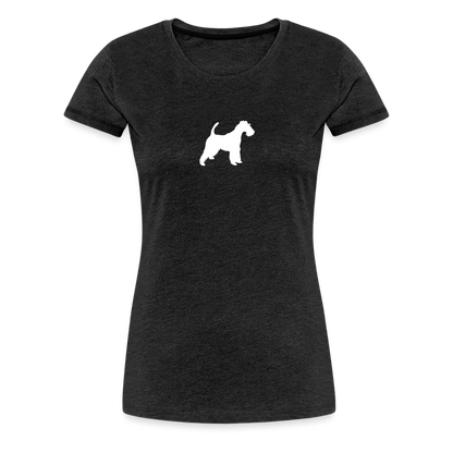 Foxterrier-Silhouette | Women’s Premium T-Shirt - Anthrazit