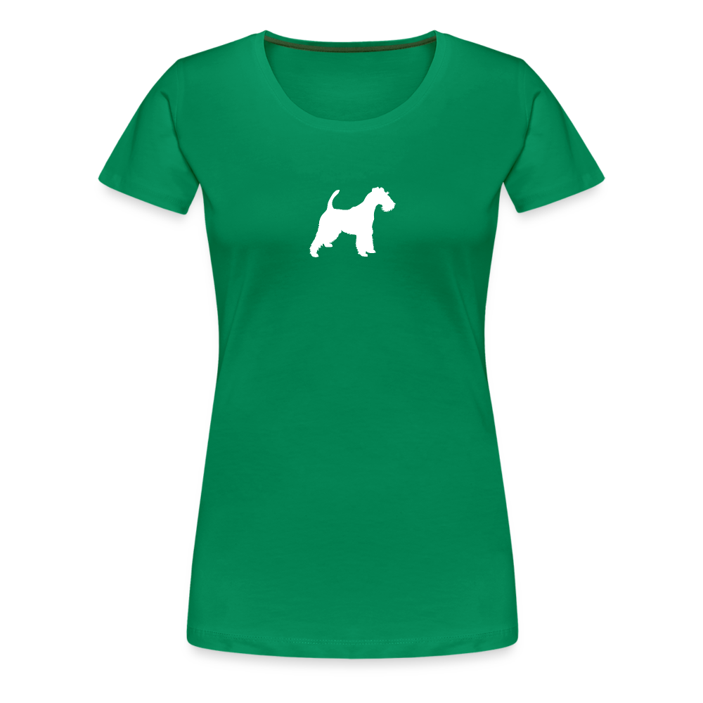 Foxterrier-Silhouette | Women’s Premium T-Shirt - Kelly Green