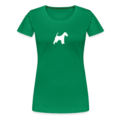 Foxterrier-Silhouette | Women’s Premium T-Shirt - Kelly Green