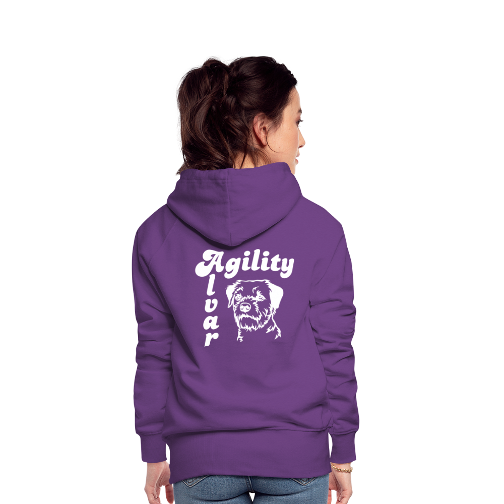 Border Terrier - Agility Alvar | Frauen Premium Hoodie - Purple