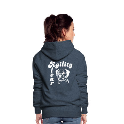 Border Terrier - Agility Alvar | Frauen Premium Hoodie - Jeansblau