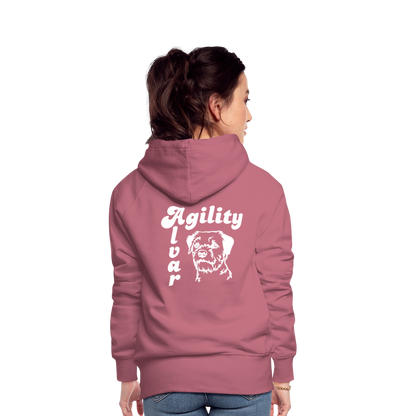 Border Terrier - Agility Alvar | Frauen Premium Hoodie - Malve