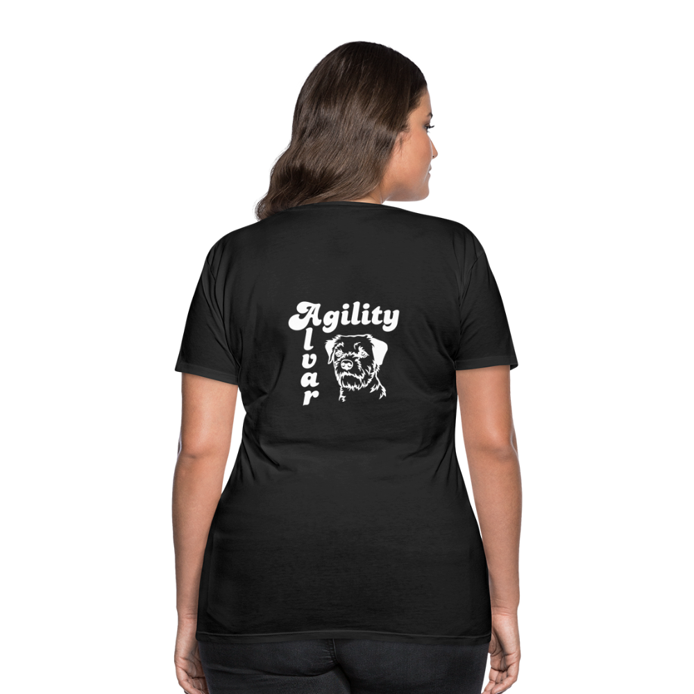 Border Terrier Agility | Women’s Premium T-Shirt - Schwarz
