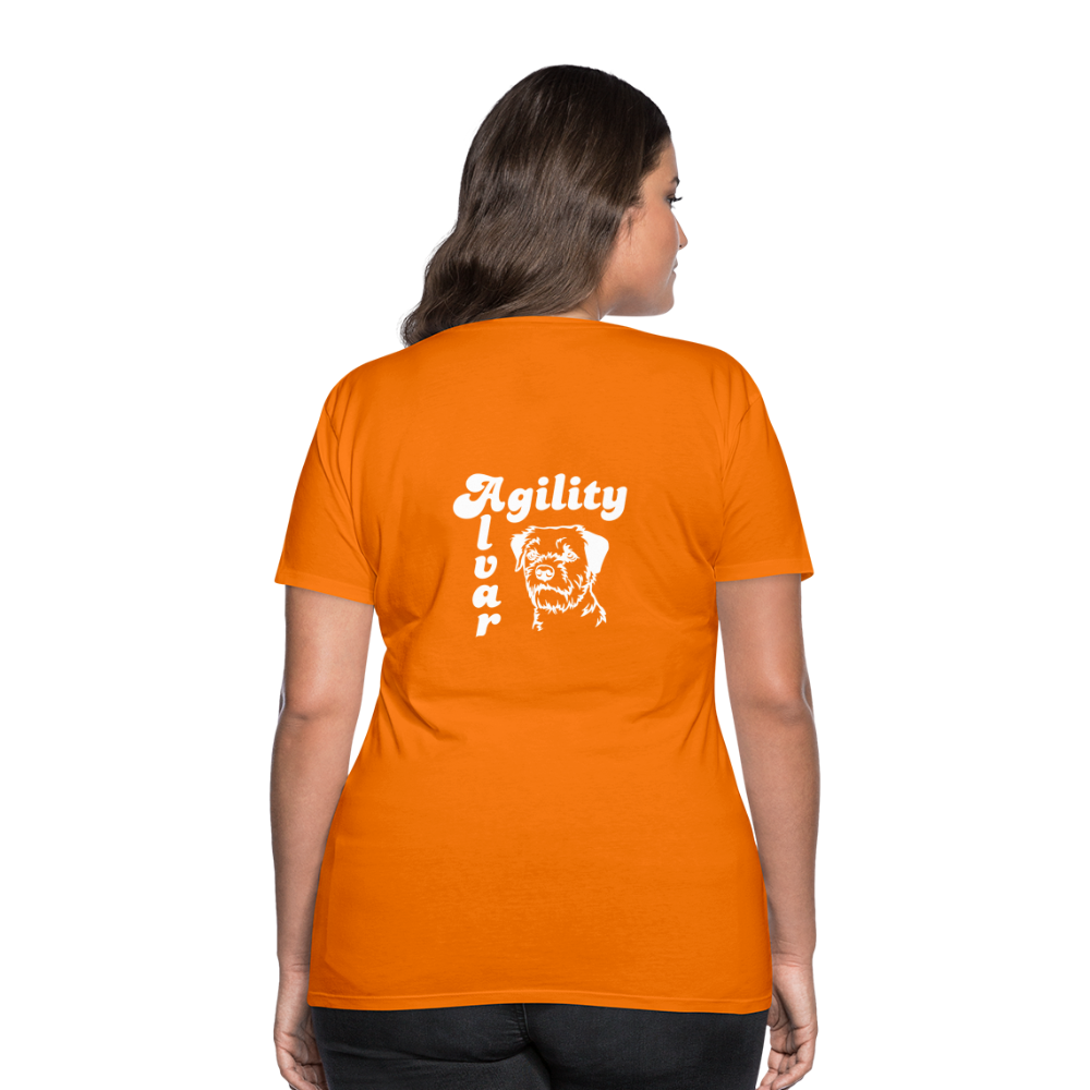 Border Terrier Agility | Women’s Premium T-Shirt - Orange