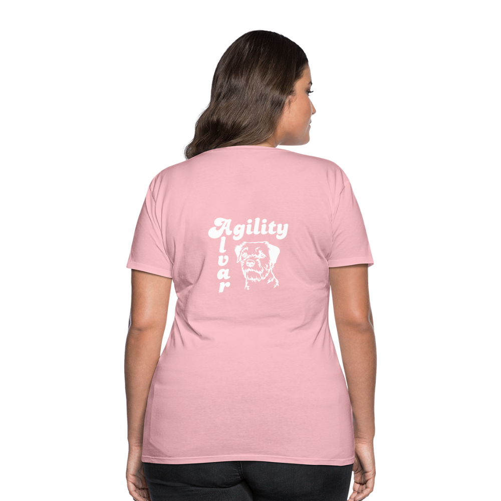 Border Terrier Agility | Women’s Premium T-Shirt - Hellrosa