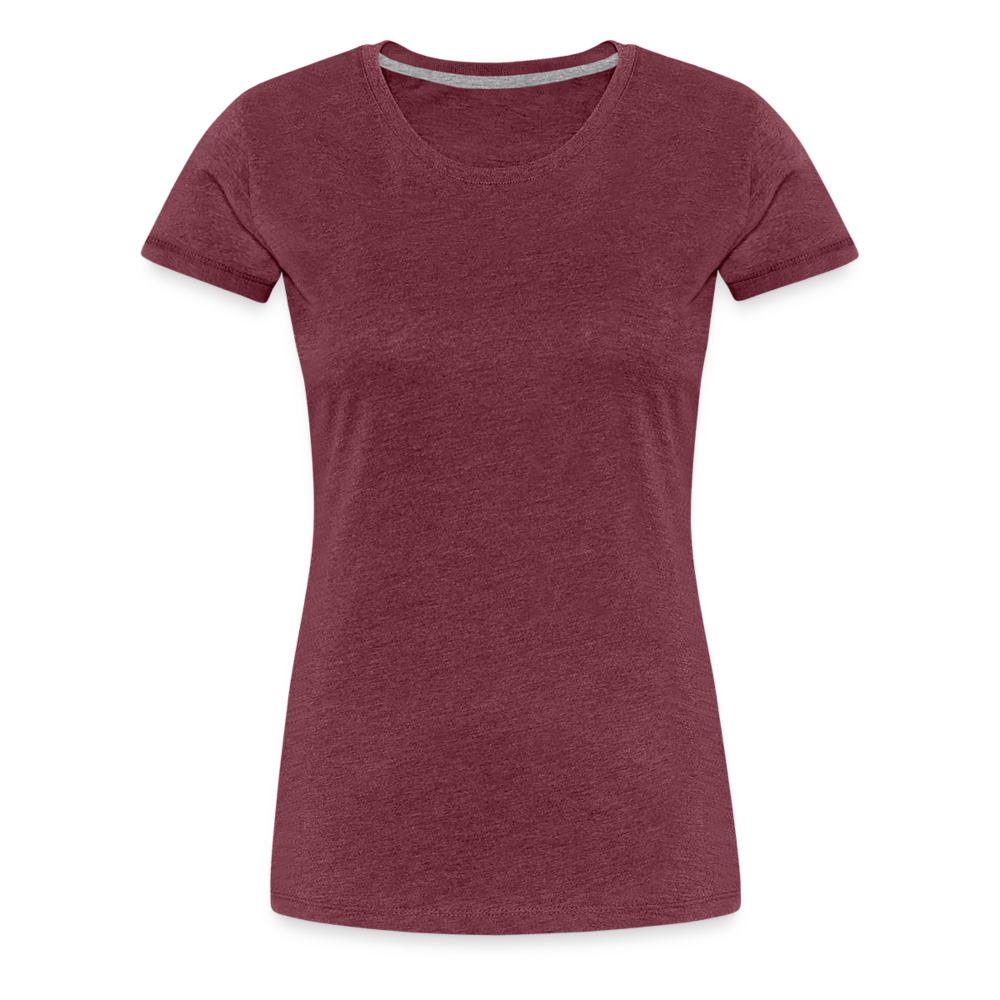 Border Terrier Agility | Women’s Premium T-Shirt - Bordeauxrot meliert