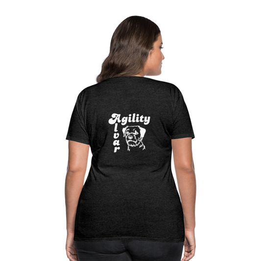 Border Terrier Agility | Women’s Premium T-Shirt - Anthrazit