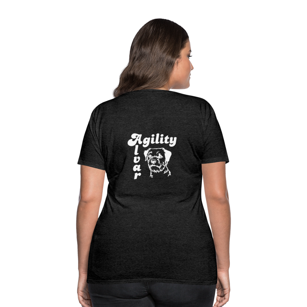 Border Terrier Agility | Women’s Premium T-Shirt - Anthrazit