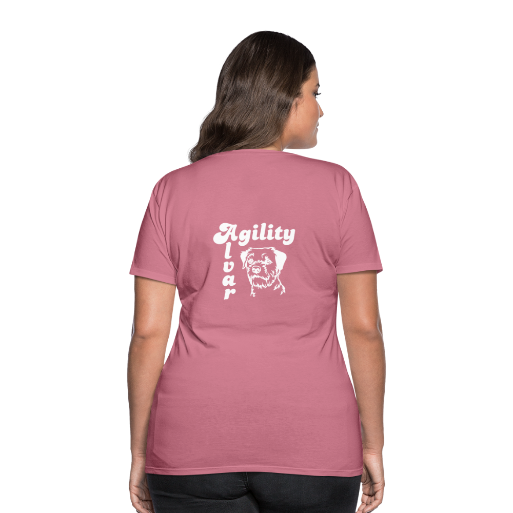 Border Terrier Agility | Women’s Premium T-Shirt - Malve