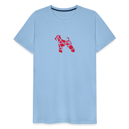 Airedale Terrier geometrisch | Männer Premium T-Shirt - Sky