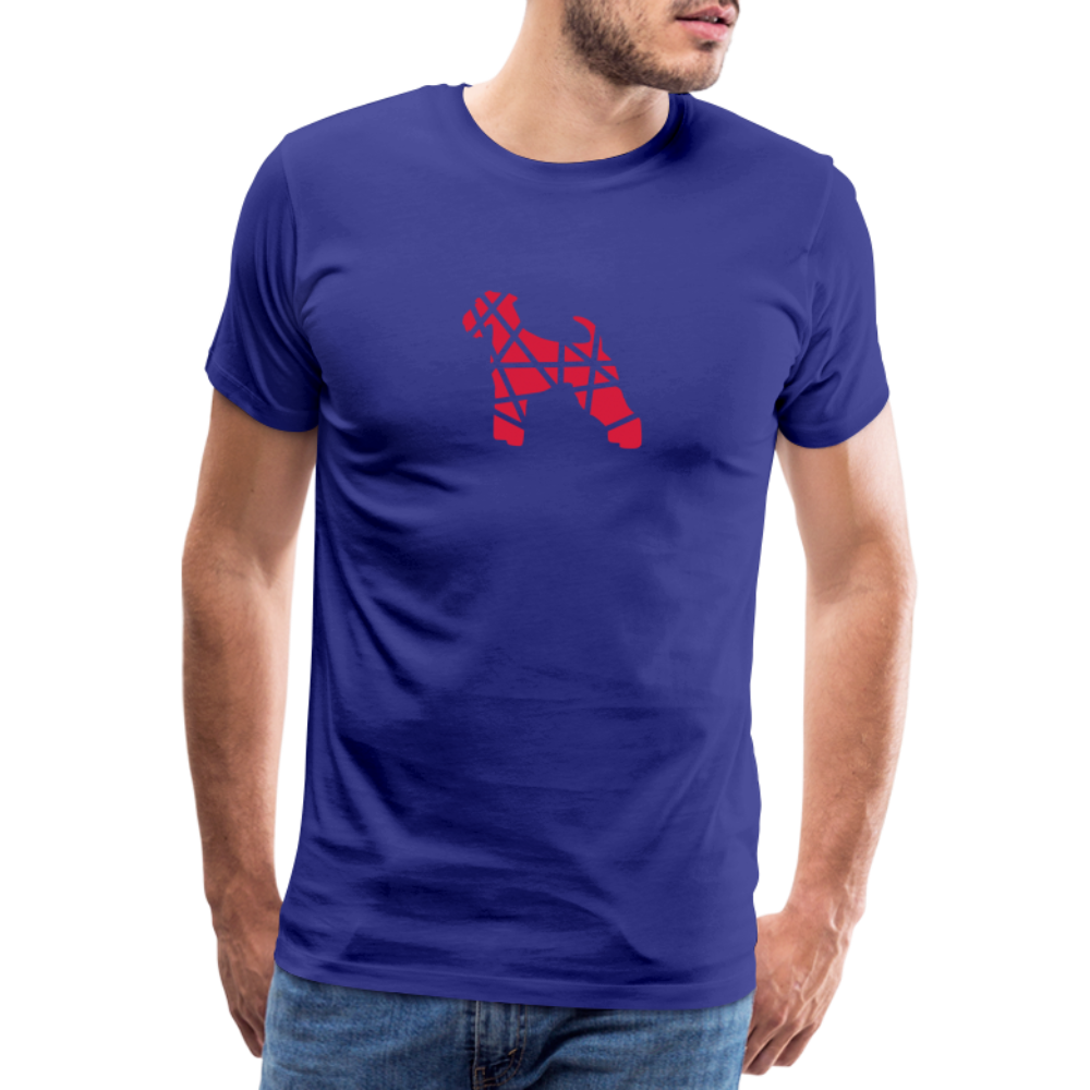 Airedale Terrier geometrisch | Männer Premium T-Shirt - Königsblau