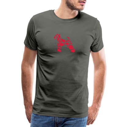Airedale Terrier geometrisch | Männer Premium T-Shirt - Asphalt
