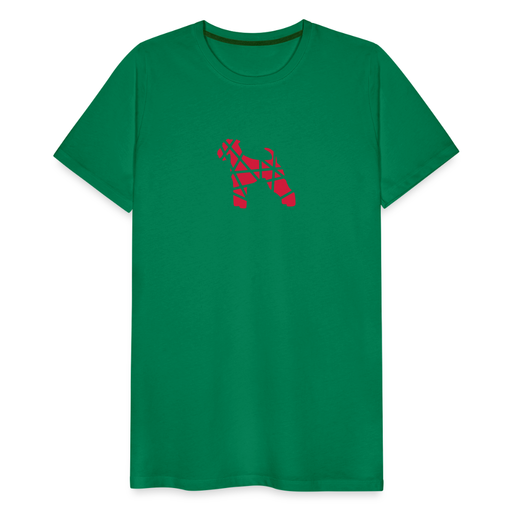 Airedale Terrier geometrisch | Männer Premium T-Shirt - Kelly Green