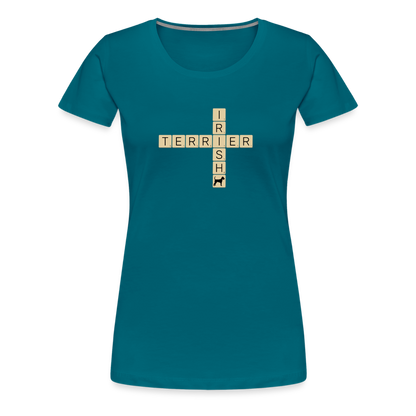 Irish Terrier - Scrabble | Women’s Premium T-Shirt - Divablau