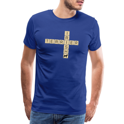 Irish Terrier - Scrabble | Männer Premium T-Shirt - Königsblau