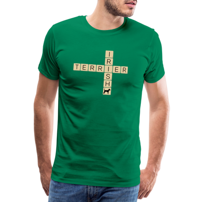 Irish Terrier - Scrabble | Männer Premium T-Shirt - Kelly Green