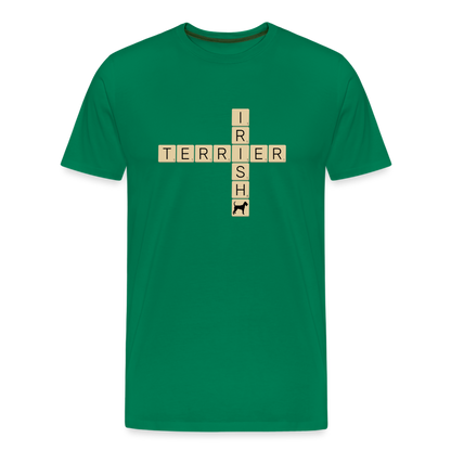 Irish Terrier - Scrabble | Männer Premium T-Shirt - Kelly Green