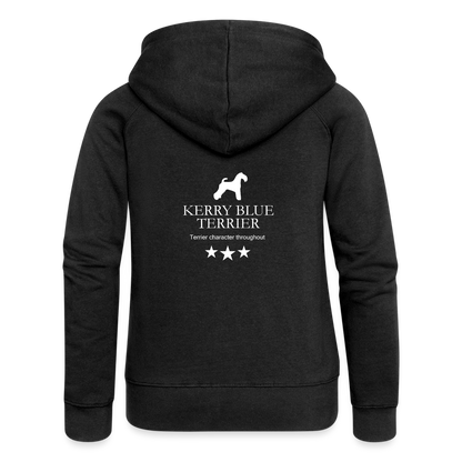 Frauen Premium Kapuzenjacke - Kerry Blue Terrier - Terrier character throughout... - Schwarz