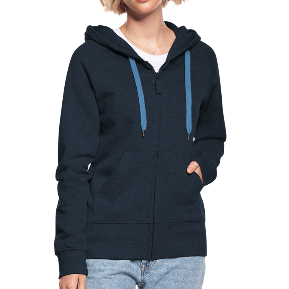 Frauen Premium Kapuzenjacke - Kerry Blue Terrier - Terrier character throughout... - Navy