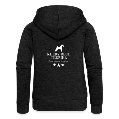 Frauen Premium Kapuzenjacke - Kerry Blue Terrier - Terrier character throughout... - Anthrazit