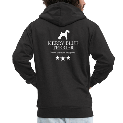 Männer Premium Kapuzenjacke - Kerry Blue Terrier - Terrier character throughout... - Schwarz