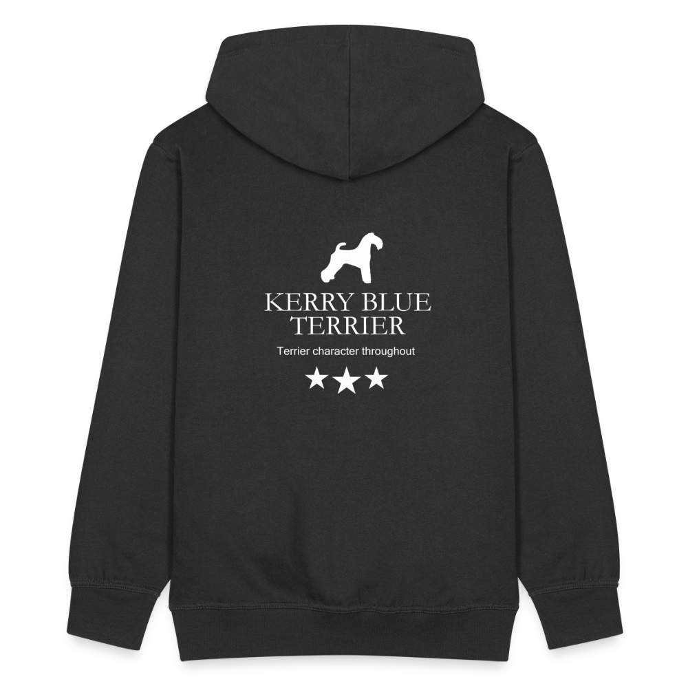 Männer Premium Kapuzenjacke - Kerry Blue Terrier - Terrier character throughout... - Schwarz