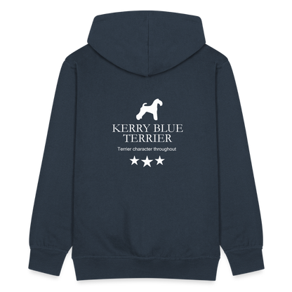 Männer Premium Kapuzenjacke - Kerry Blue Terrier - Terrier character throughout... - Navy