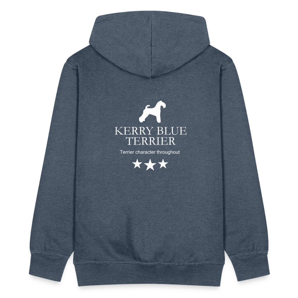 Männer Premium Kapuzenjacke - Kerry Blue Terrier - Terrier character throughout... - Jeansblau