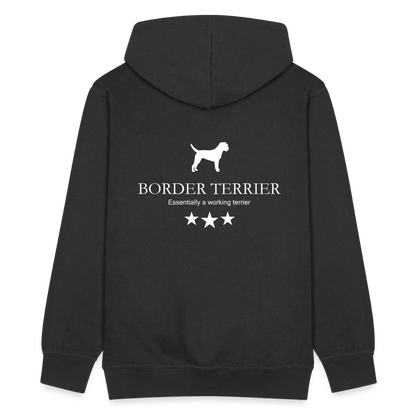 Männer Premium Kapuzenjacke - Border Terrier - Essentially a working terrier... - Schwarz