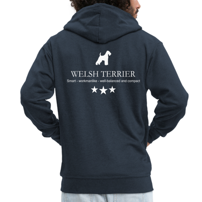 Männer Premium Kapuzenjacke - Welsh Terrier - Smart, workmanlike, well-balanced... - Navy