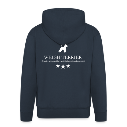 Männer Premium Kapuzenjacke - Welsh Terrier - Smart, workmanlike, well-balanced... - Navy