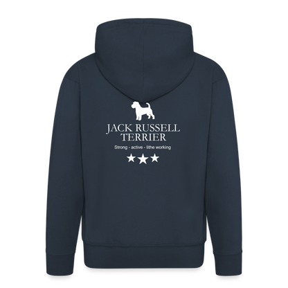 Männer Premium Kapuzenjacke - Jack Russell Terrier - Strong, active, lithe working... - Navy