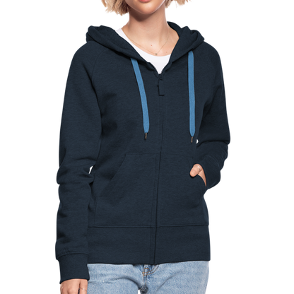 Frauen Premium Kapuzenjacke - Welsh Terrier - Smart, workmanlike, well-balanced... - Navy