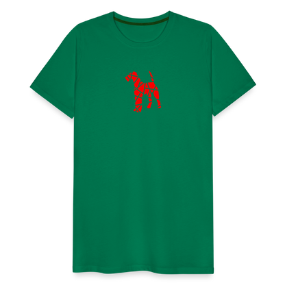 Airedale Terrier geometrisch | Männer Premium T-Shirt - Kelly Green