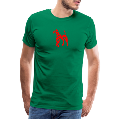 Airedale Terrier geometrisch | Männer Premium T-Shirt - Kelly Green