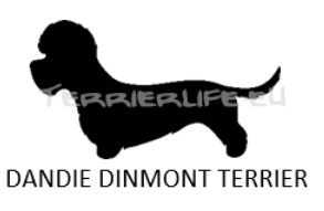 Whisky-Glas klein mit Terrier-Silhouette